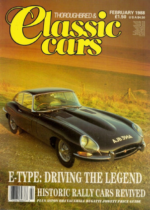 THOROUGHBRED & CLASSIC CARS 1988 FEB - E-TYPES, DB4